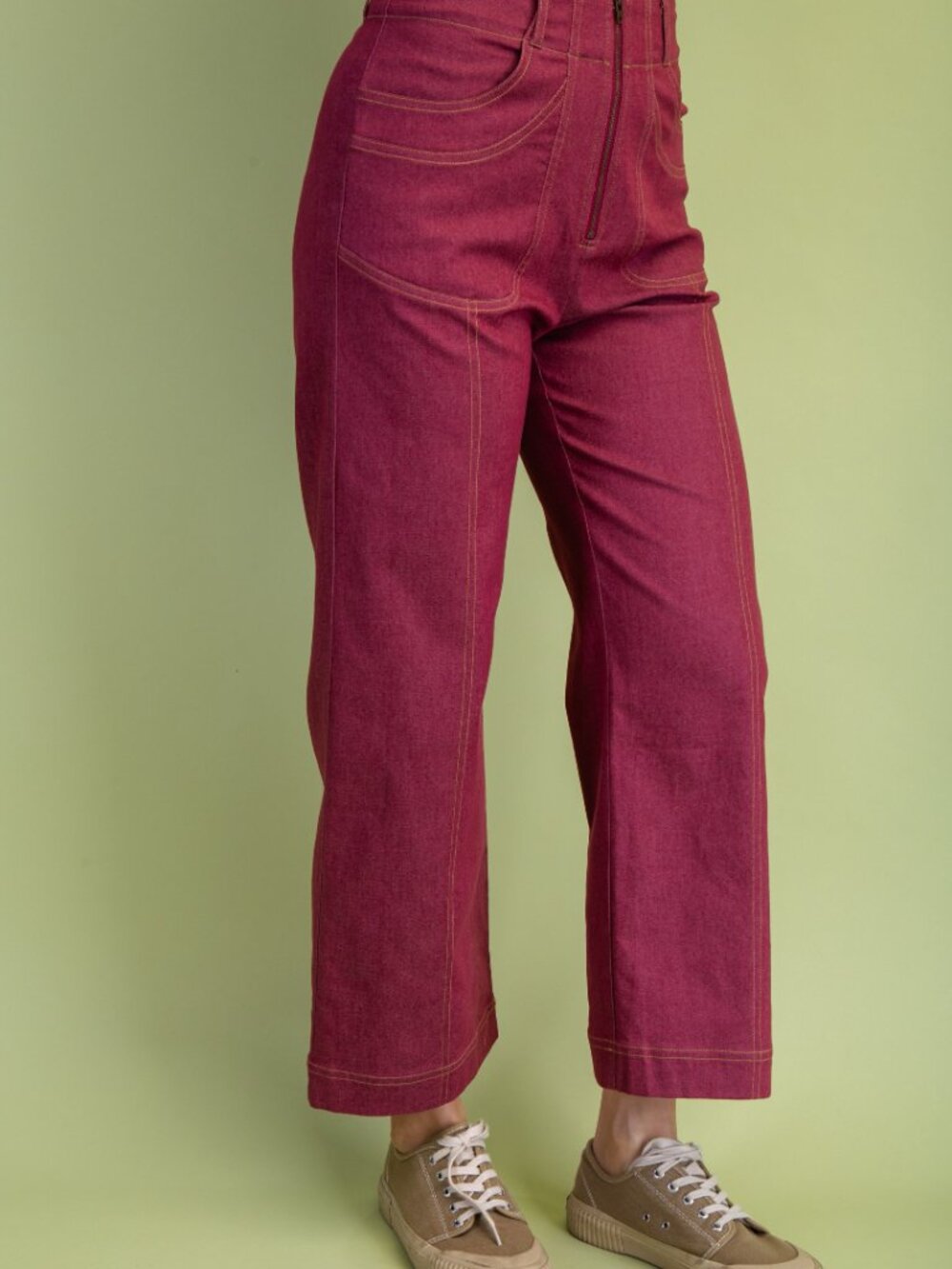 Gigio's Ankle Cropped Exposed Zipper Pants - Picture 3 of 7